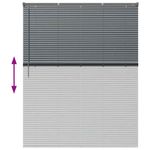 Casa si Gradina - Textile si covoare - Rulouri si jaluzele - Jaluzea pentru Fereastra Gri inchis 80 x 130 cm Aluminiu - Infinity.ro