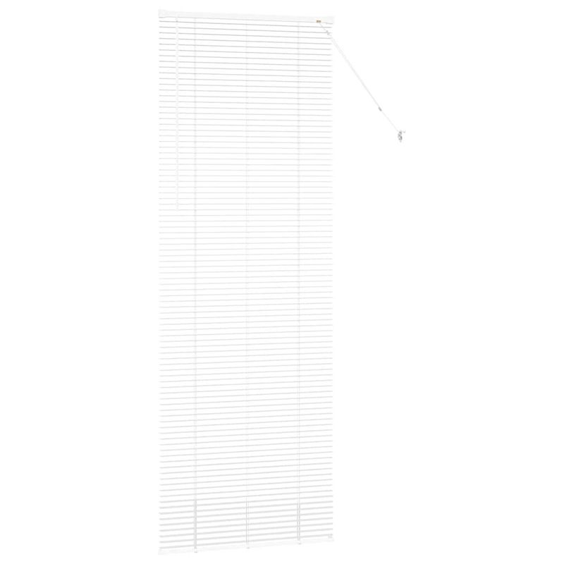 Casa si Gradina - Textile si covoare - Rulouri si jaluzele - Jaluzea pentru Fereastra cu perdele Altele Manual Alb 80 x 220 cm Aluminiu - Infinity.ro