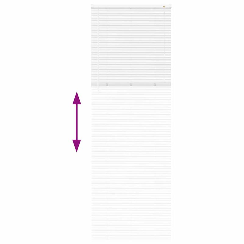 Casa si Gradina - Textile si covoare - Rulouri si jaluzele - Jaluzea pentru Fereastra cu perdele Altele Manual Alb 80 x 220 cm Aluminiu - Infinity.ro