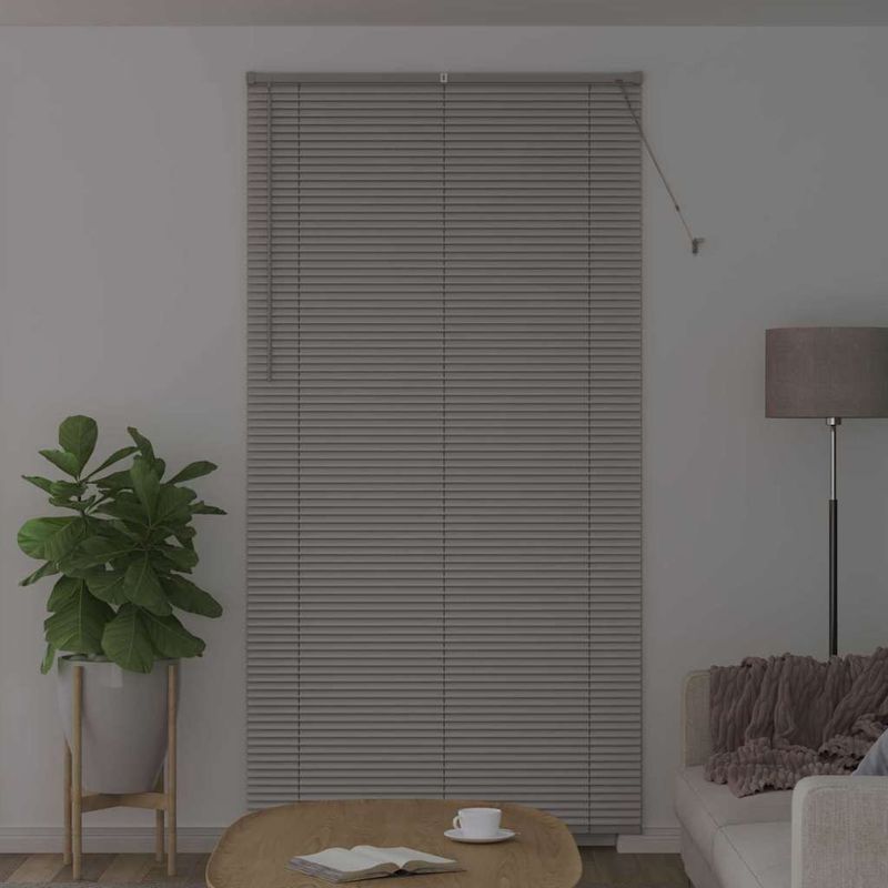 Casa si Gradina - Textile si covoare - Rulouri si jaluzele - Jaluzea pentru Fereastra Argintiu 80 x 130 cm Aluminiu - Infinity.ro