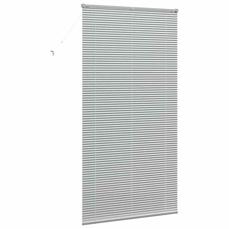 Casa si Gradina - Textile si covoare - Rulouri si jaluzele - Jaluzea pentru Fereastra Argintiu 80 x 130 cm Aluminiu - Infinity.ro