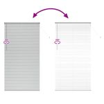 Casa si Gradina - Textile si covoare - Rulouri si jaluzele - Jaluzea pentru Fereastra Argintiu 80 x 130 cm Aluminiu - Infinity.ro