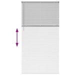 Casa si Gradina - Textile si covoare - Rulouri si jaluzele - Jaluzea pentru Fereastra Argintiu 80 x 130 cm Aluminiu - Infinity.ro
