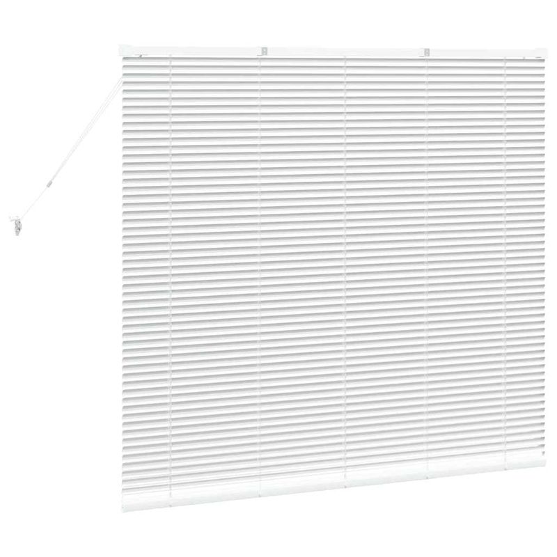 Casa si Gradina - Textile si covoare - Rulouri si jaluzele - Jaluzea pentru Fereastra cu perdele Altele Manual Alb 80 x 130 cm Aluminiu - Infinity.ro