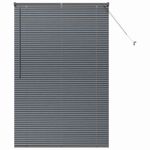 Casa si Gradina - Textile si covoare - Rulouri si jaluzele - Jaluzea pentru Fereastra Gri inchis 120 x 175 cm Aluminiu - Infinity.ro