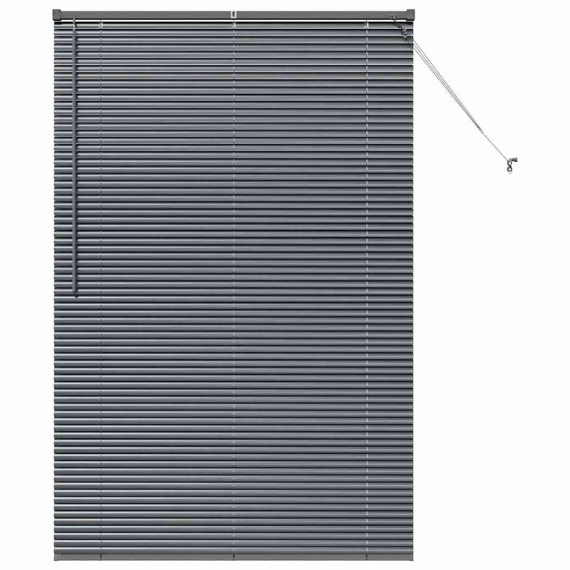Casa si Gradina - Textile si covoare - Rulouri si jaluzele - Jaluzea pentru Fereastra Gri inchis 120 x 175 cm Aluminiu - Infinity.ro