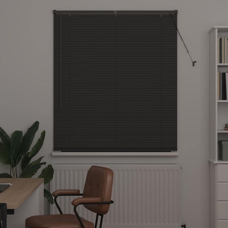 Casa si Gradina - Textile si covoare - Rulouri si jaluzele - Jaluzea pentru Fereastra Gri inchis 120 x 175 cm Aluminiu - Infinity.ro