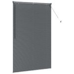 Casa si Gradina - Textile si covoare - Rulouri si jaluzele - Jaluzea pentru Fereastra Gri inchis 120 x 175 cm Aluminiu - Infinity.ro