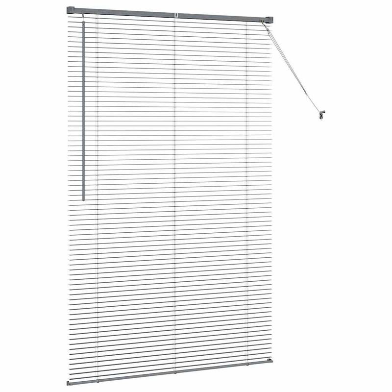 Casa si Gradina - Textile si covoare - Rulouri si jaluzele - Jaluzea pentru Fereastra Gri inchis 120 x 175 cm Aluminiu - Infinity.ro