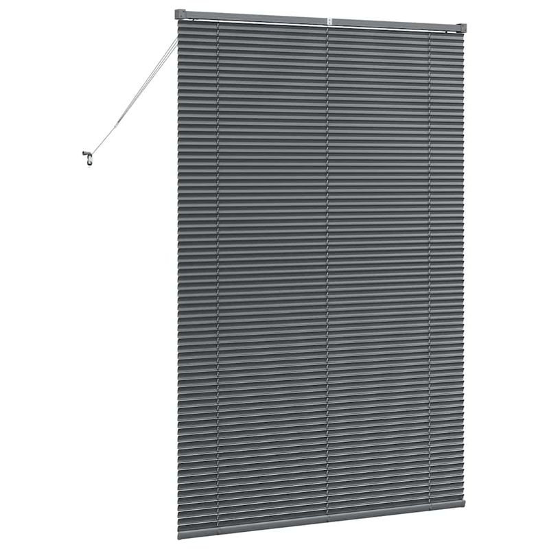 Casa si Gradina - Textile si covoare - Rulouri si jaluzele - Jaluzea pentru Fereastra Gri inchis 120 x 175 cm Aluminiu - Infinity.ro