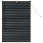 Casa si Gradina - Textile si covoare - Rulouri si jaluzele - Jaluzea pentru Fereastra cu perdele Altele Manual Negru 80 x 130 cm Aluminiu - Infinity.ro
