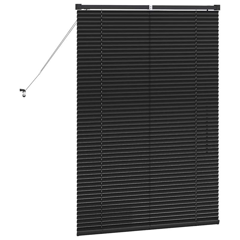 Casa si Gradina - Textile si covoare - Rulouri si jaluzele - Jaluzea pentru Fereastra cu perdele Altele Manual Negru 80 x 130 cm Aluminiu - Infinity.ro