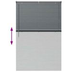 Casa si Gradina - Textile si covoare - Rulouri si jaluzele - Jaluzea pentru Fereastra Gri inchis 120 x 175 cm Aluminiu - Infinity.ro