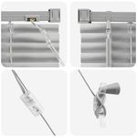 Casa si Gradina - Textile si covoare - Rulouri si jaluzele - Jaluzea pentru Fereastra Argintiu 80 x 220 cm Aluminiu - Infinity.ro