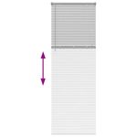 Casa si Gradina - Textile si covoare - Rulouri si jaluzele - Jaluzea pentru Fereastra Argintiu 80 x 220 cm Aluminiu - Infinity.ro