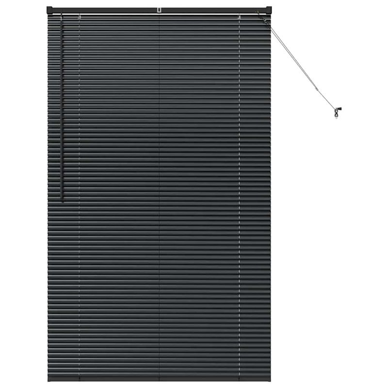 Casa si Gradina - Textile si covoare - Rulouri si jaluzele - Jaluzea pentru Fereastra cu perdele Altele Manual Negru 100 x 175 cm Aluminiu - Infinity.ro