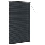 Casa si Gradina - Textile si covoare - Rulouri si jaluzele - Jaluzea pentru Fereastra cu perdele Altele Manual Negru 100 x 175 cm Aluminiu - Infinity.ro