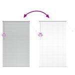 Casa si Gradina - Textile si covoare - Rulouri si jaluzele - Jaluzea pentru Fereastra Argintiu 80 x 130 cm Aluminiu - Infinity.ro