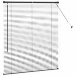 Casa si Gradina - Textile si covoare - Rulouri si jaluzele - Jaluzea pentru Fereastra cu perdele Altele Manual Negru 110 x 130 cm Aluminiu - Infinity.ro