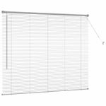 Casa si Gradina - Textile si covoare - Rulouri si jaluzele - Jaluzea pentru Fereastra Argintiu 80 x 130 cm Aluminiu - Infinity.ro