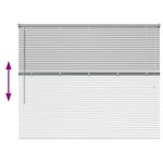 Casa si Gradina - Textile si covoare - Rulouri si jaluzele - Jaluzea pentru Fereastra Argintiu 80 x 130 cm Aluminiu - Infinity.ro