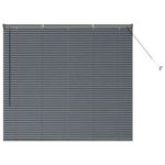 Casa si Gradina - Textile si covoare - Rulouri si jaluzele - Jaluzea pentru Fereastra Gri inchis 80 x 130 cm Aluminiu - Infinity.ro