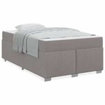 Casa si Gradina - Mobilier - Paturi si accesorii - Paturi - Cadru de pat Altele Gri taupe 120 x 190 cm tesatura - Infinity.ro