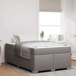 Casa si Gradina - Mobilier - Paturi si accesorii - Paturi - Cadru de pat Altele Gri taupe 120 x 190 cm tesatura - Infinity.ro