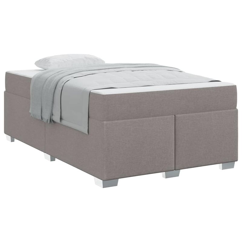 Casa si Gradina - Mobilier - Paturi si accesorii - Paturi - Cadru de pat Altele Gri taupe 120 x 190 cm tesatura - Infinity.ro