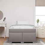 Casa si Gradina - Mobilier - Paturi si accesorii - Paturi - Cadru de pat Altele Gri taupe 120 x 190 cm tesatura - Infinity.ro