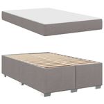 Casa si Gradina - Mobilier - Paturi si accesorii - Paturi - Cadru de pat Altele Gri taupe 120 x 190 cm tesatura - Infinity.ro