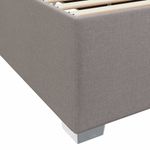 Casa si Gradina - Mobilier - Paturi si accesorii - Paturi - Cadru de pat Altele Gri taupe 120 x 190 cm tesatura - Infinity.ro