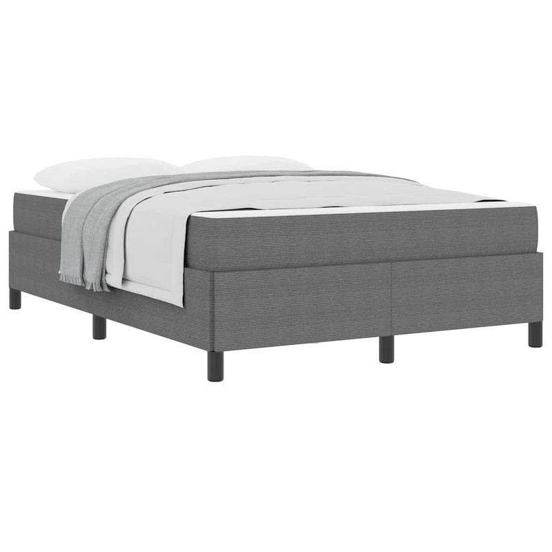 Casa si Gradina - Mobilier - Paturi si accesorii - Paturi - Cadru de pat Gri deschis 140 x 200 cm Tesatura de catifea - Infinity.ro