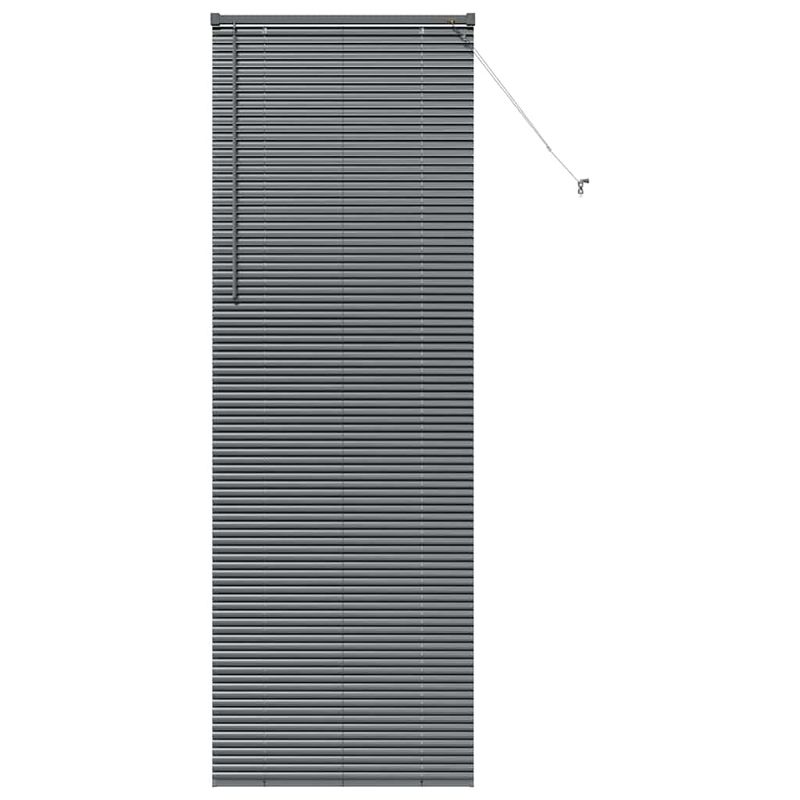 Casa si Gradina - Textile si covoare - Rulouri si jaluzele - Jaluzea pentru Fereastra Gri inchis 80 x 130 cm Aluminiu - Infinity.ro