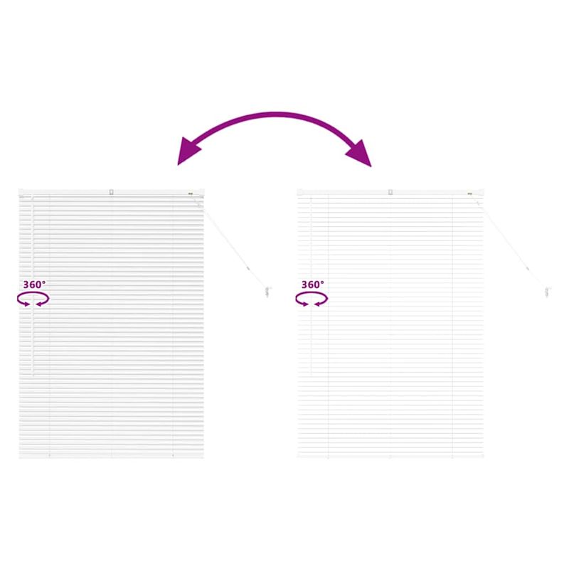 Casa si Gradina - Textile si covoare - Rulouri si jaluzele - Jaluzea pentru Fereastra cu perdele Altele Manual Alb 80 x 130 cm Aluminiu - Infinity.ro