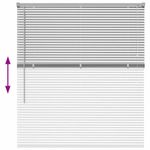 Casa si Gradina - Textile si covoare - Rulouri si jaluzele - Jaluzea pentru Fereastra Argintiu 110 x 130 cm Aluminiu - Infinity.ro