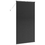 Casa si Gradina - Textile si covoare - Rulouri si jaluzele - Jaluzea pentru Fereastra cu perdele Altele Manual Negru 80 x 130 cm Aluminiu - Infinity.ro