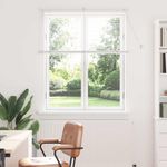 Casa si Gradina - Textile si covoare - Rulouri si jaluzele - Jaluzea pentru Fereastra cu perdele Altele Manual Alb 80 x 130 cm Aluminiu - Infinity.ro