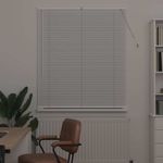 Casa si Gradina - Textile si covoare - Rulouri si jaluzele - Jaluzea pentru Fereastra cu perdele Altele Manual Alb 80 x 130 cm Aluminiu - Infinity.ro