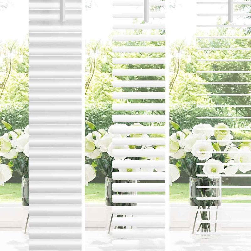 Casa si Gradina - Textile si covoare - Rulouri si jaluzele - Jaluzea pentru Fereastra cu perdele Altele Manual Alb 80 x 130 cm Aluminiu - Infinity.ro
