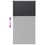 Casa si Gradina - Textile si covoare - Rulouri si jaluzele - Jaluzea pentru Fereastra cu perdele Altele Manual Negru 80 x 130 cm Aluminiu - Infinity.ro