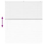 Casa si Gradina - Textile si covoare - Rulouri si jaluzele - Jaluzea pentru Fereastra cu perdele Altele Manual Alb 80 x 130 cm Aluminiu - Infinity.ro