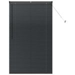 Casa si Gradina - Textile si covoare - Rulouri si jaluzele - Jaluzea pentru Fereastra cu perdele Altele Manual Negru 105 x 175 cm Aluminiu - Infinity.ro