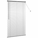 Casa si Gradina - Textile si covoare - Rulouri si jaluzele - Jaluzea pentru Fereastra cu perdele Altele Manual Negru 105 x 175 cm Aluminiu - Infinity.ro