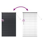 Casa si Gradina - Textile si covoare - Rulouri si jaluzele - Jaluzea pentru Fereastra cu perdele Altele Manual Negru 105 x 175 cm Aluminiu - Infinity.ro