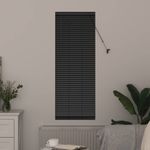 Casa si Gradina - Textile si covoare - Rulouri si jaluzele - Jaluzea pentru Fereastra cu perdele Altele Manual Negru 80 x 130 cm Aluminiu - Infinity.ro