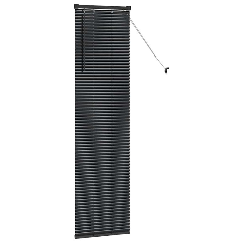 Casa si Gradina - Textile si covoare - Rulouri si jaluzele - Jaluzea pentru Fereastra cu perdele Altele Manual Negru 80 x 130 cm Aluminiu - Infinity.ro