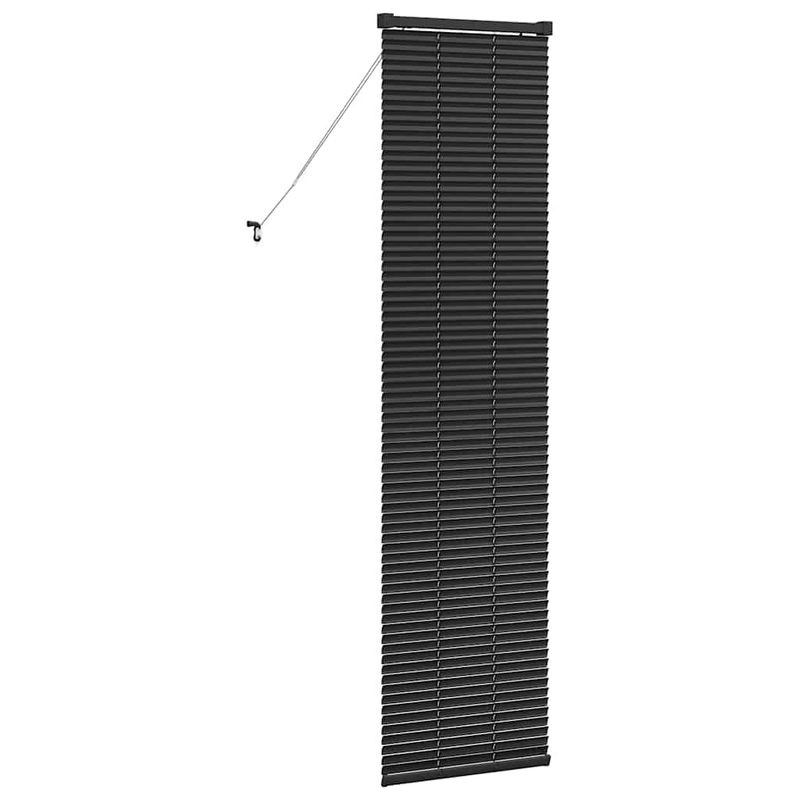 Casa si Gradina - Textile si covoare - Rulouri si jaluzele - Jaluzea pentru Fereastra cu perdele Altele Manual Negru 80 x 130 cm Aluminiu - Infinity.ro