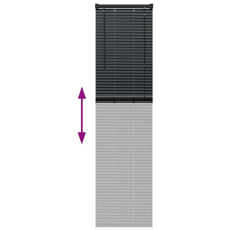 Casa si Gradina - Textile si covoare - Rulouri si jaluzele - Jaluzea pentru Fereastra cu perdele Altele Manual Negru 80 x 130 cm Aluminiu - Infinity.ro