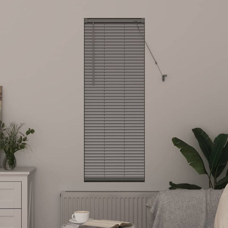 Casa si Gradina - Textile si covoare - Rulouri si jaluzele - Jaluzea pentru Fereastra Argintiu 80 x 130 cm Aluminiu - Infinity.ro